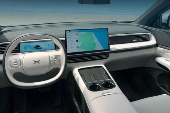 Experience the Future with XPeng X9 Super Intelligent Electric Car in Crescent Silver